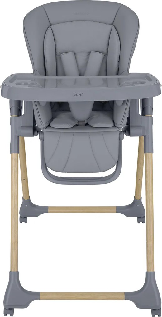 Cadeira refeição de bebé Olive 2 cor Cinzento