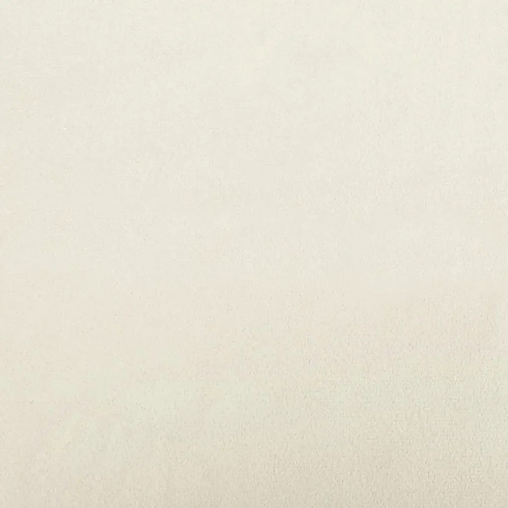 Sofá 2 lugares c/ almofadas decorativas 120 cm veludo creme