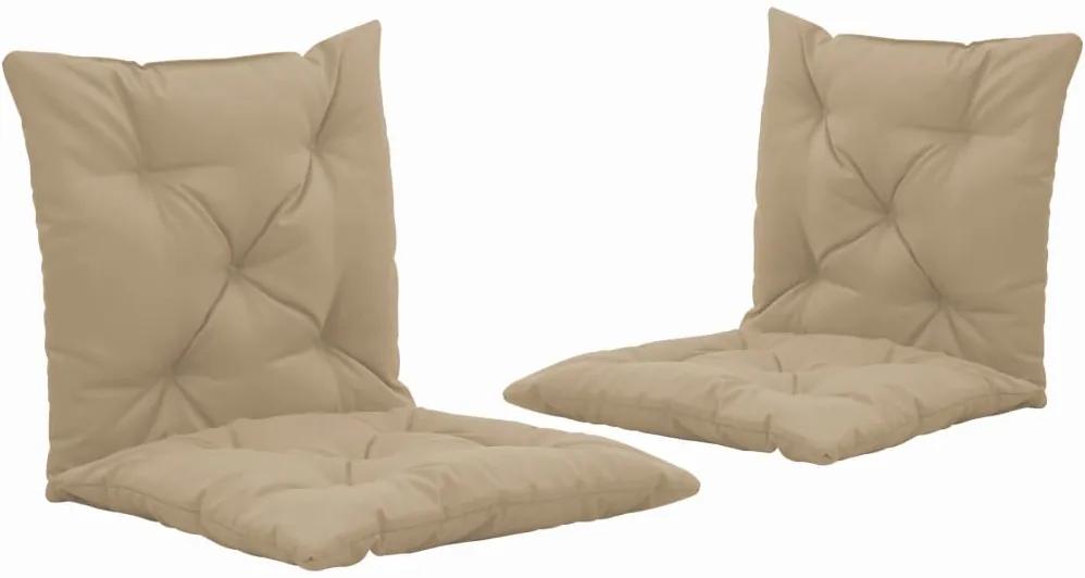 Almofadões para cadeira baloiço 2 pcs 50 cm tecido bege