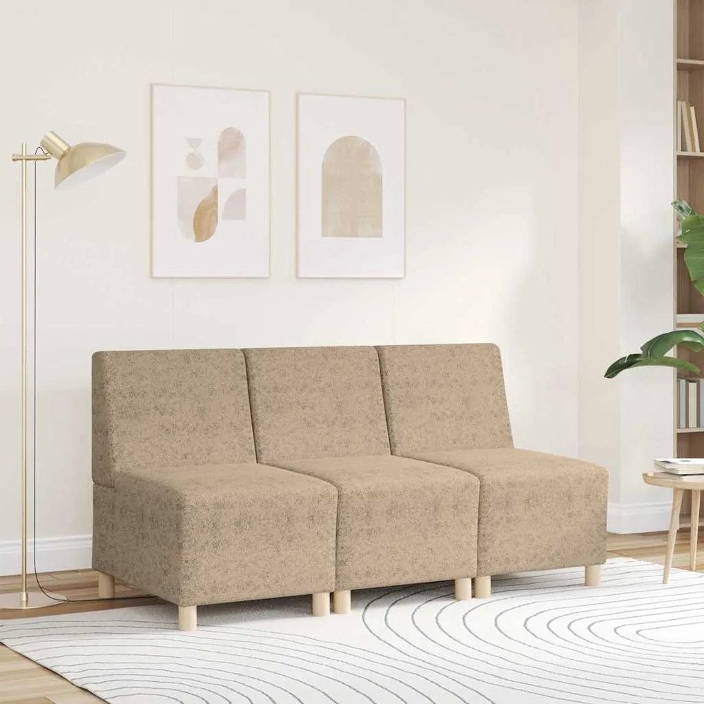Poltrona em camurça artificial 55 cm cinzento-claro