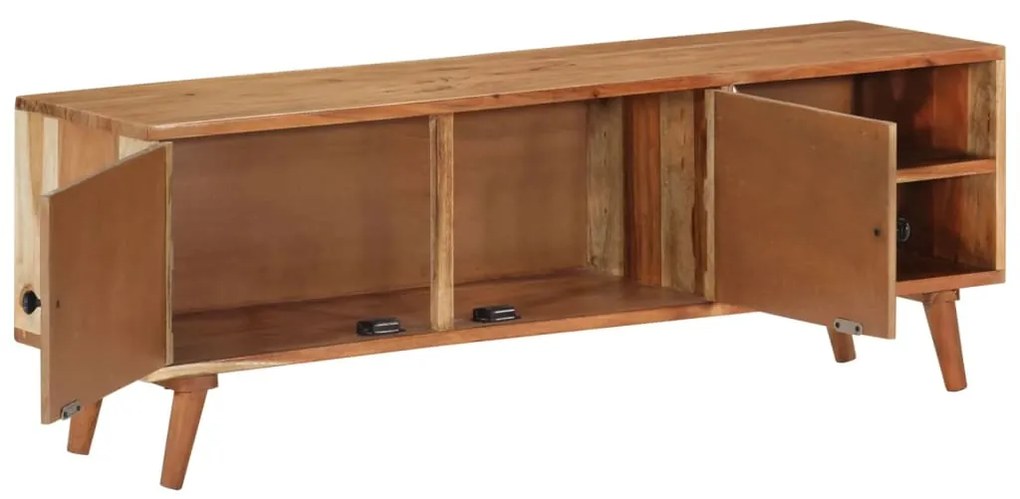 Móvel de TV 112x30x40 cm madeira de acácia maciça
