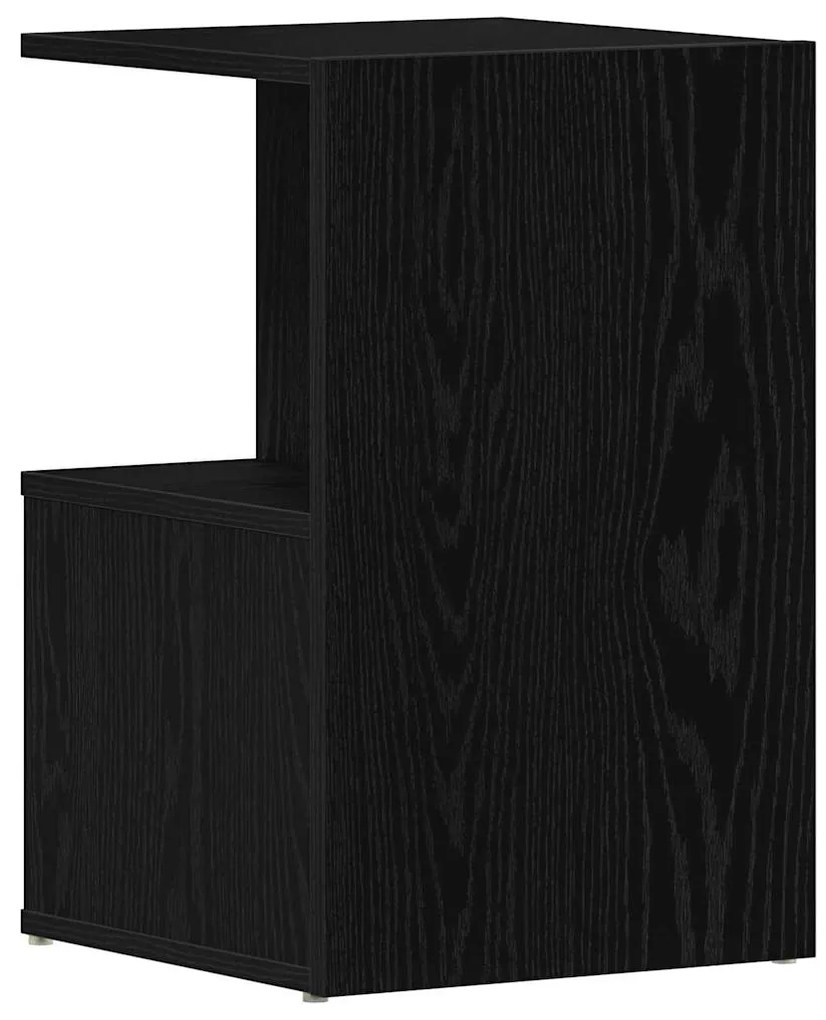 Mesas de cabeceira 2 pcs Madeira de Carvalho Preto 35x35x55 cm Madeira