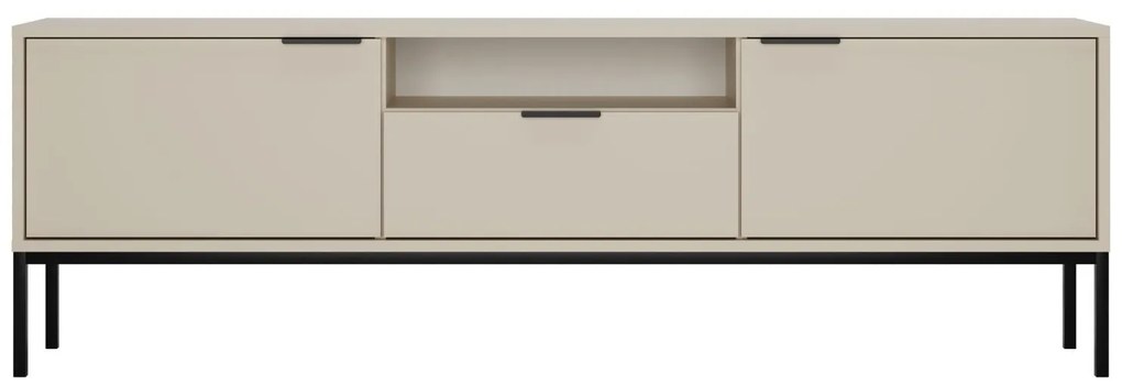 Móvel de TV "AUSTIN" de 2 Portas e 1 Gavetas - 40×175×33 cm - Creme e