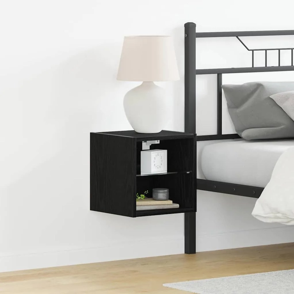 vidaXL Gabinete para TV Preto 30 x 28.5 x 30 cm Madeira processada