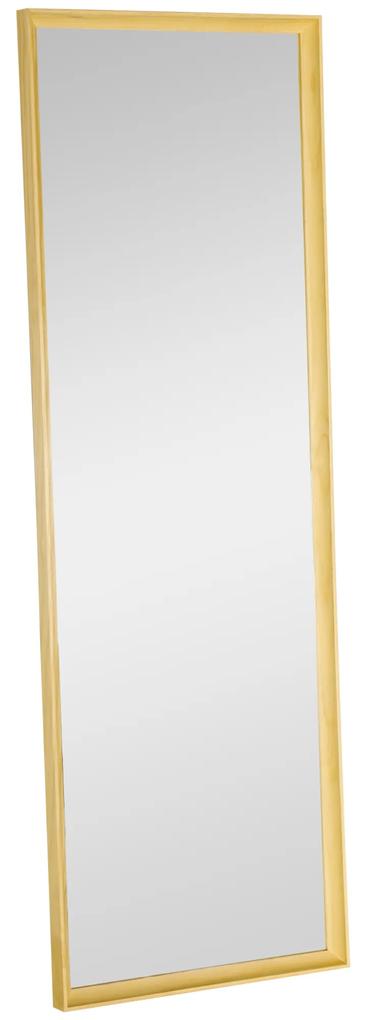 Espelho de Parede Moderno Espelho de Corpo Inteiro de Madeira para Colocar na Vertical ou Horizontal 53,5x163 cm Madeira