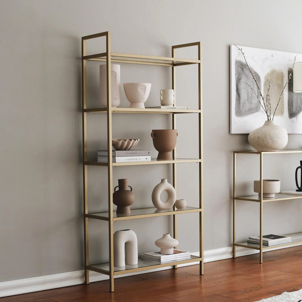Estante K101 – Dourado – 80x165x30 cm