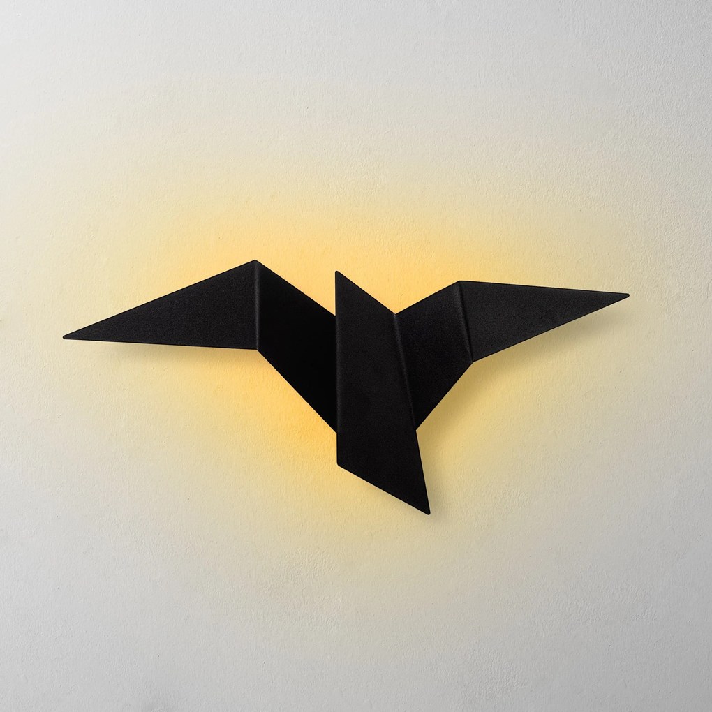 Lâmpada de Parede Pacali – Preto – 56cm x 14cm x 24cm