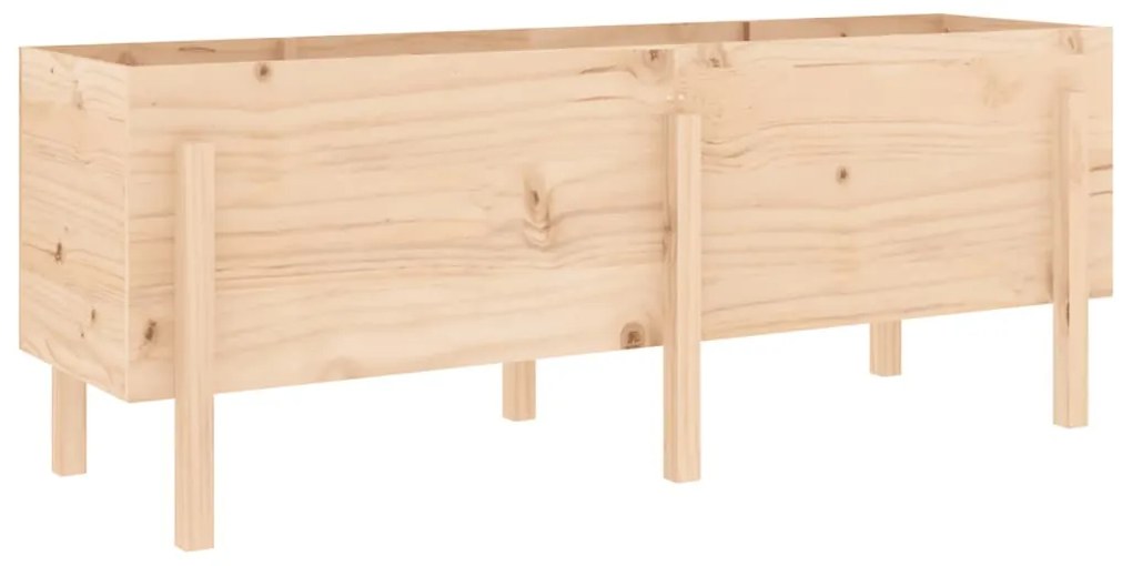 Canteiro elevado de jardim 160x50x57 cm pinho maciço