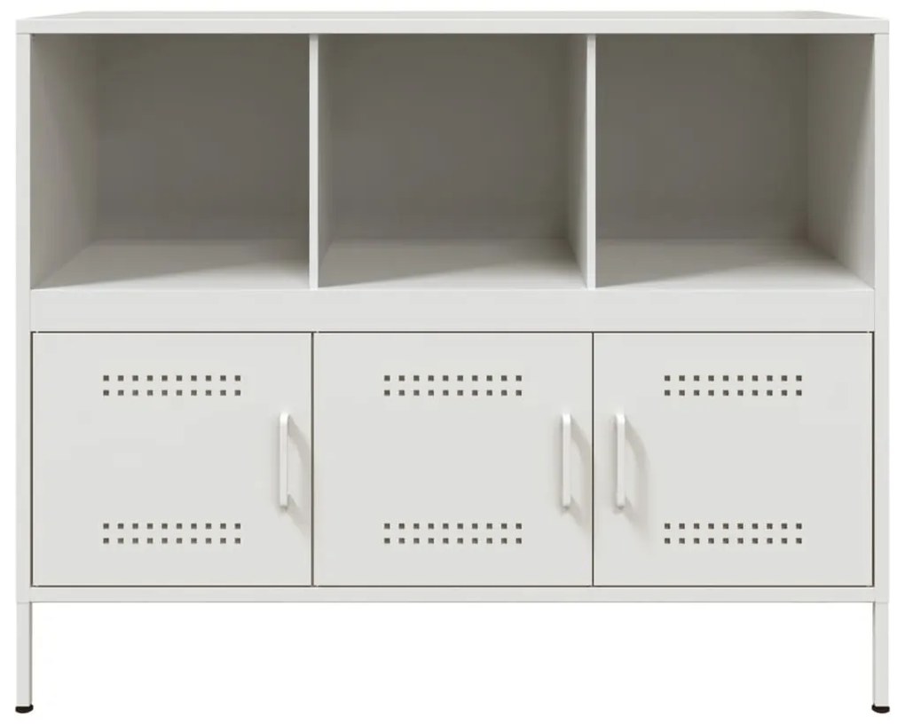 Aparador 100,5x39x79 cm aço branco