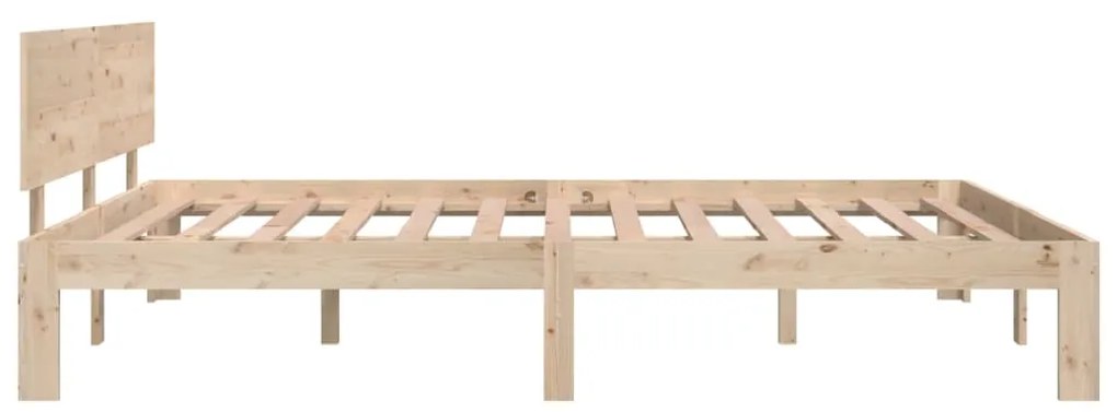 Estrutura de cama king 150x200 cm madeira maciça