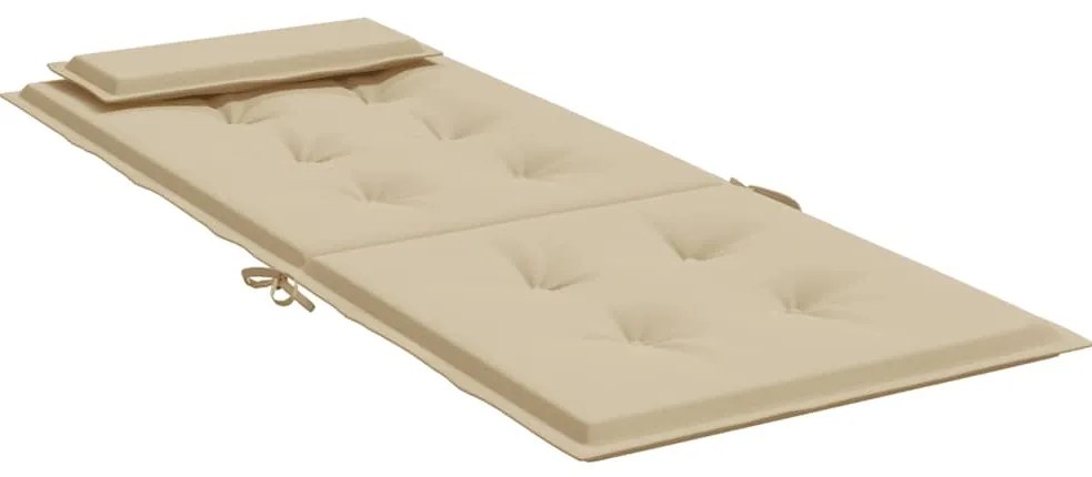 Almofadões p/ cadeira encosto alto 4 pcs tecido oxford bege