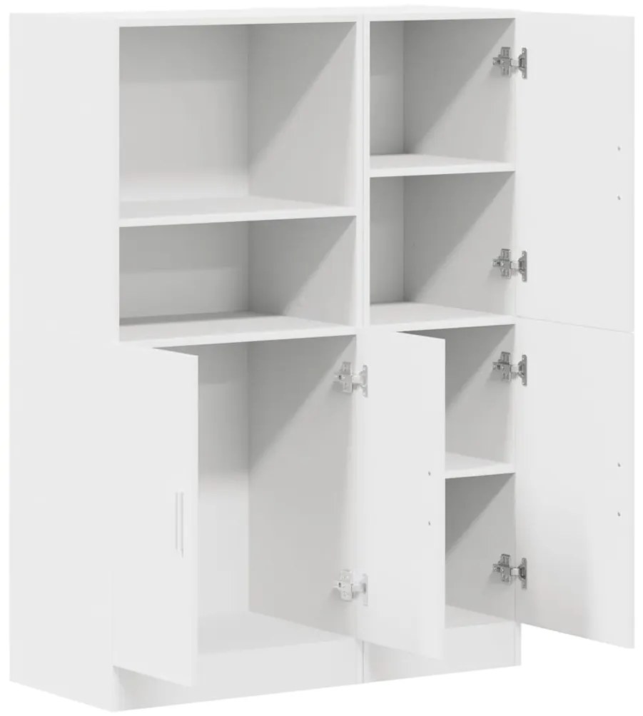 2 pcs armário de cozinha conjunto derivados de madeira branco