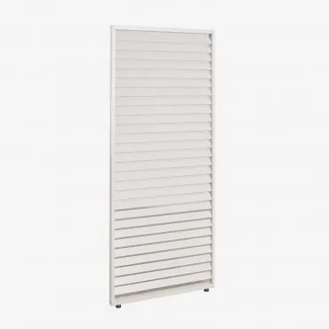 Painel Lateral Para Pérgola Bioclimática De Alumínio Com Lâminas Druvia Gardénia Branco & Painel De 90,5 Cm Para Lateral De 3 M - Sklum