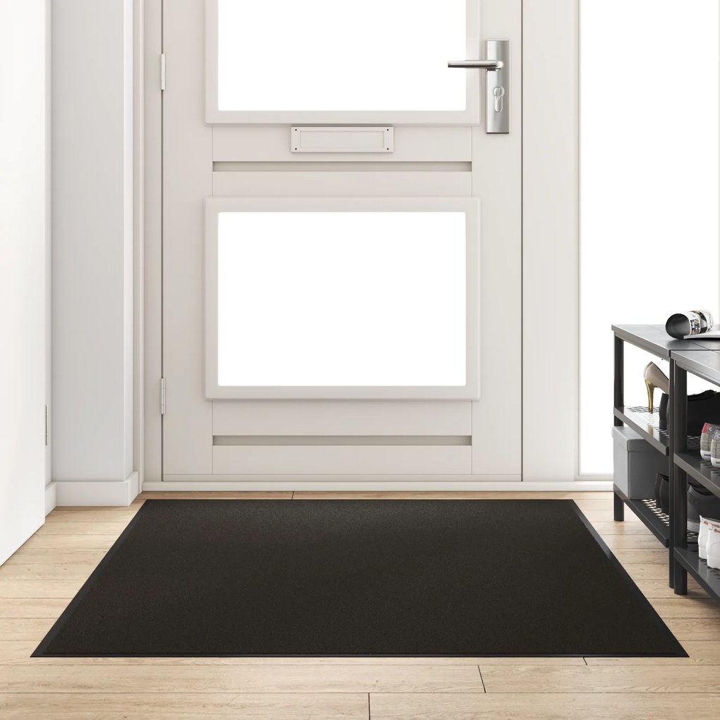 Capacho Retangular vidaXL Preto 120x180 cm