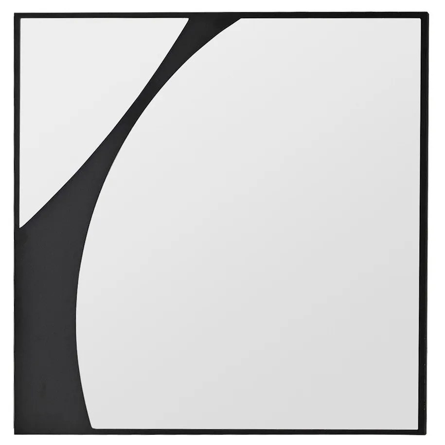 Espelho Abstract – Preto – 70 x 70 cm