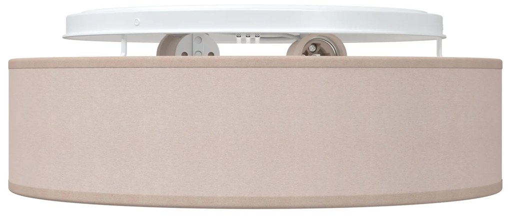 Luzes de Teto Embutidas Taupe Ø 38 cm Tecido E27