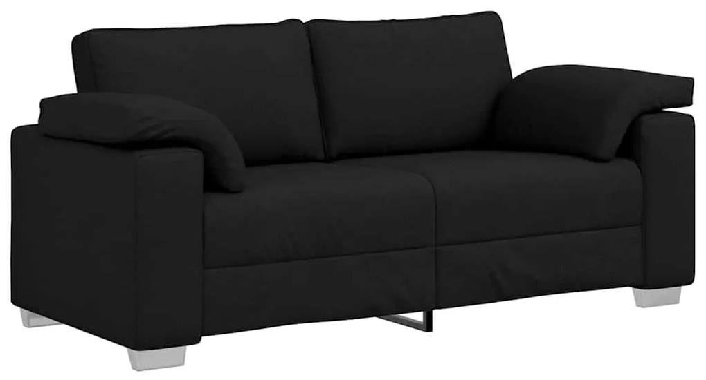 Sofá Loveseat Preto - 140 cm em Tecido