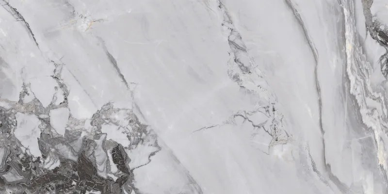 Mexen Limos Gres cinza esmaltado retificado G1, azulejo de piso e parede 120 x 60 cm, brilho - TL127-120-060-01