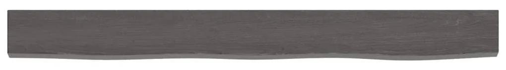 Prateleira de parede 100x10x4 cm carvalho tratado cinza-escuro