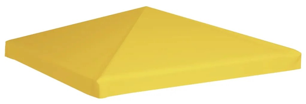 Cobertura de gazebo 270 g/m² 3x3 m amarelo