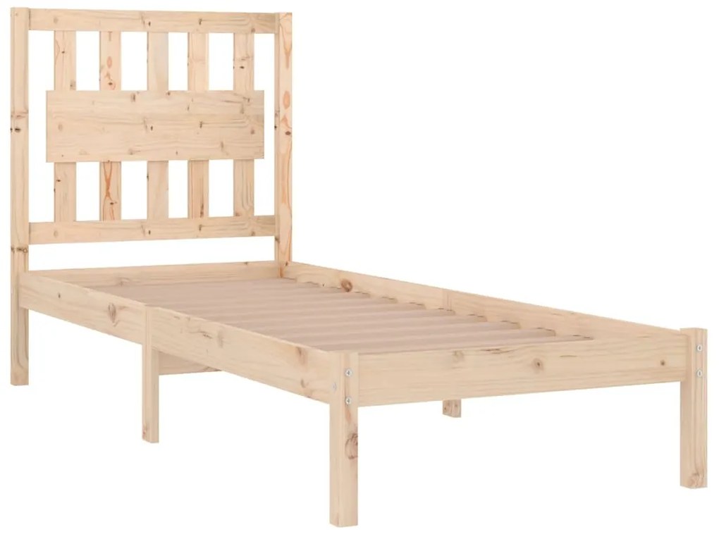 Estrutura de cama 100x200 cm pinho maciço