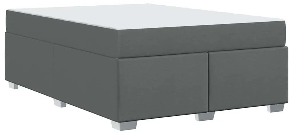 Estrutura da Cama Outros Cinzento escuro 160 x 200 cm tecido