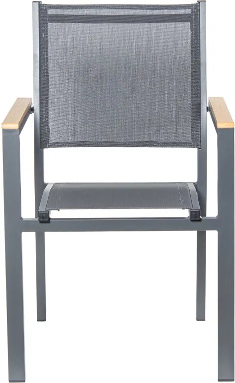 Conjunto Jardim 74615/74616 (mesa + 6 cadeiras | metal + polipropileno)