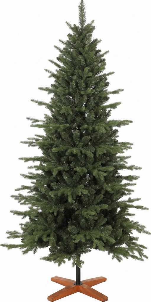 HOMCOM Árvore de Natal Artificial 180 cm com Base Dobrável em Madeira, Abertura Automática, Verde | Aosom Portugal