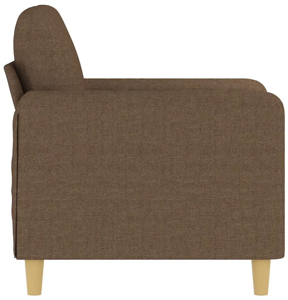 Poltrona 60 cm tecido castanho