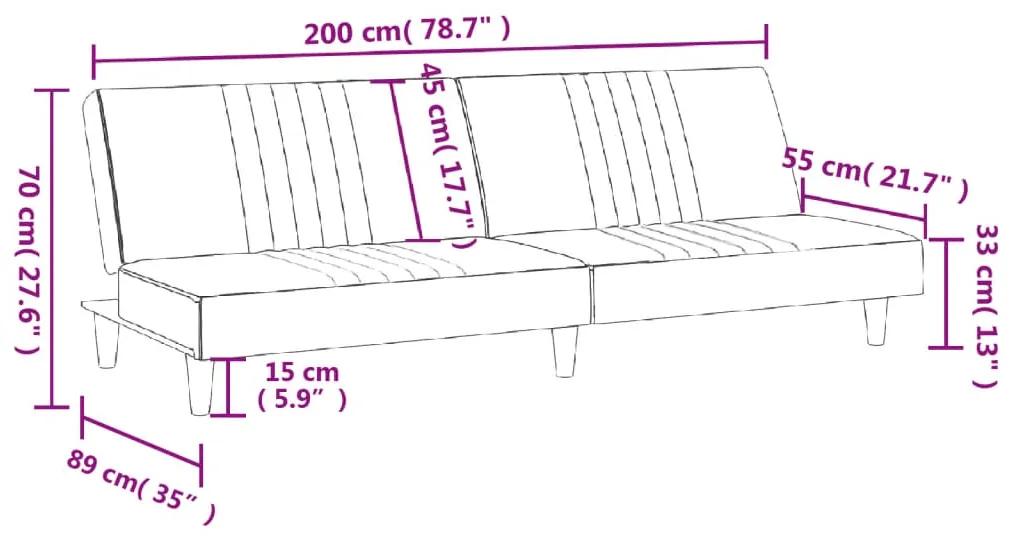 Sofá-Cama Juno em Tecido Preto - Design Nórdico
