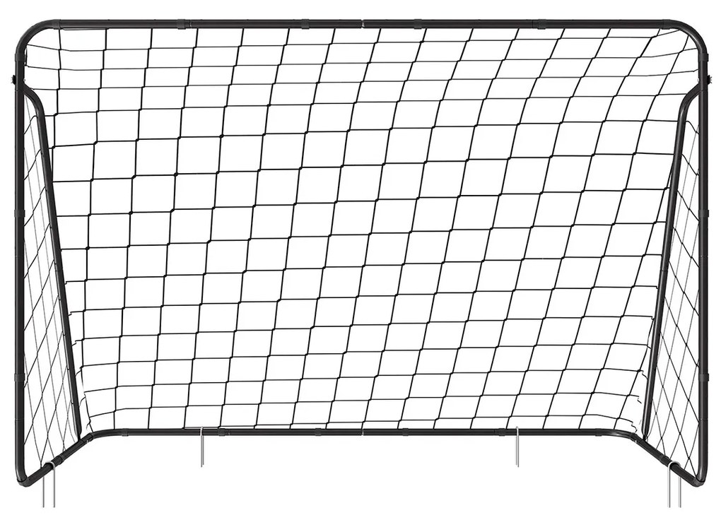 Baliza de futebol Crianças de montagem rápida 215 x 76 x 150 cm Preta