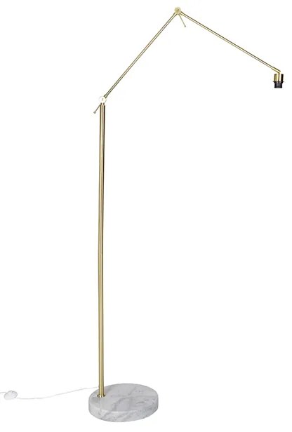 Candeeiro de pé moderno dourado ajustável - Editor Moderno