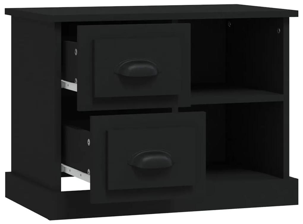 Mesa de cabeceira 60x35,5x45 cm preto