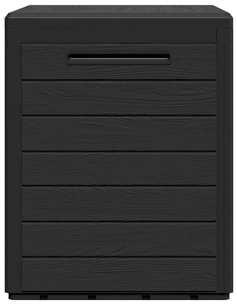 Caixa arrumação p/ jardim 58,5x46x55 cm polipropileno antracite