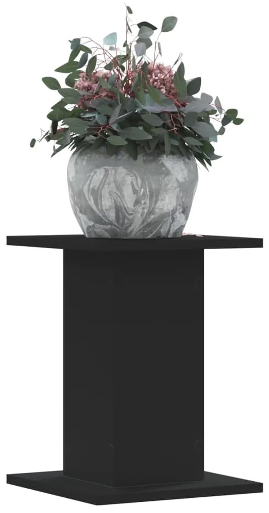 Suportes p/ plantas 2 pcs 30x30x40 cm derivados madeira preto