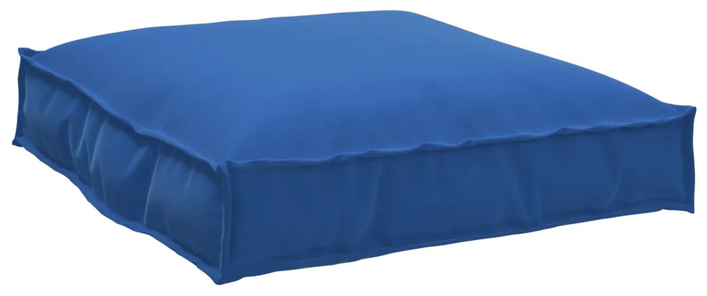 Conjunto de Almofadas de Palete 2 Peças Azul Royal Tecido Oxford