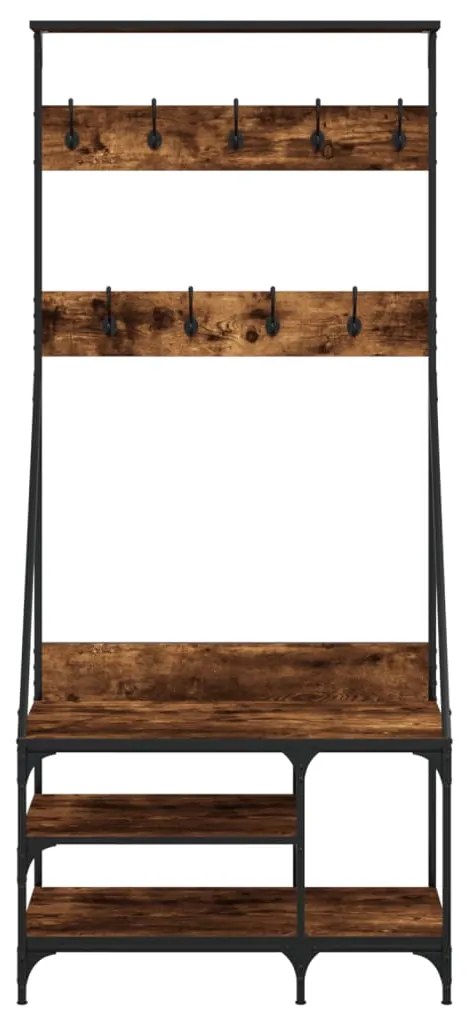 Conjunto de Entrada - Bengaleiro c/ arrumação de calçado 80x40x184 cm