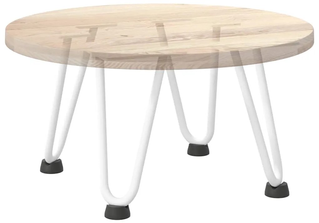 Pernas de grampo para mesa de centro 4 peças, branco, 20 cm, aço maciç