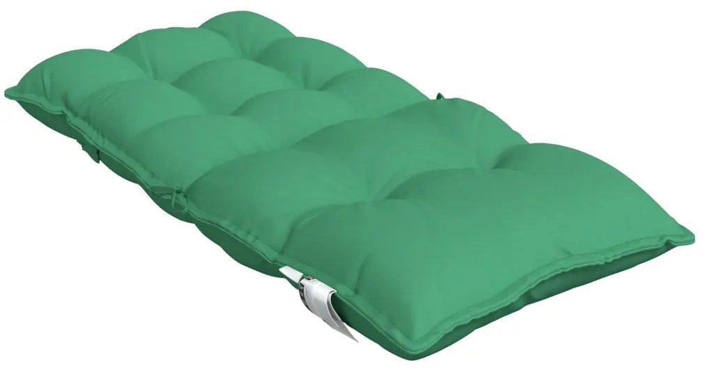 Almofadões cadeira encosto baixo 2 pcs tecido oxford verde