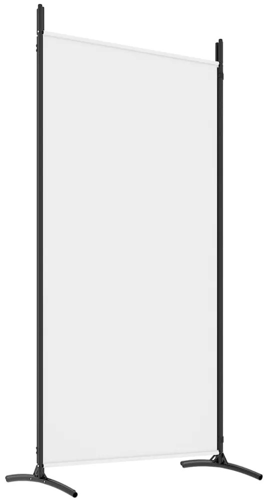 Biombo com 4 painéis 346x180 cm tecido branco