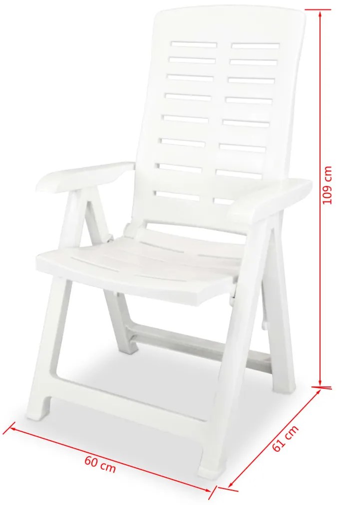 Conjunto bistrô 3 pcs plástico branco