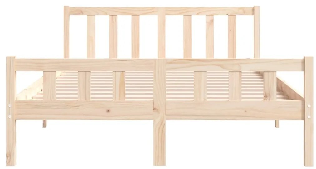 Estrutura de cama pequena casal 120x190 cm pinho maciço