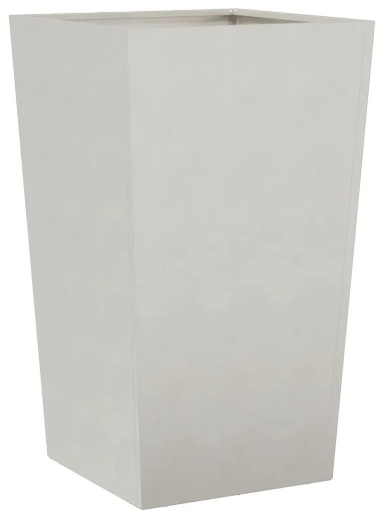 Vaso/floreira de jardim 45x45x75 cm aço inoxidável