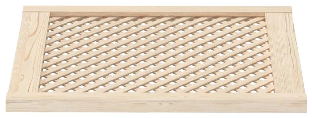 Portas de armário design treliça 2 pcs 59,5x69 cm pinho maciço