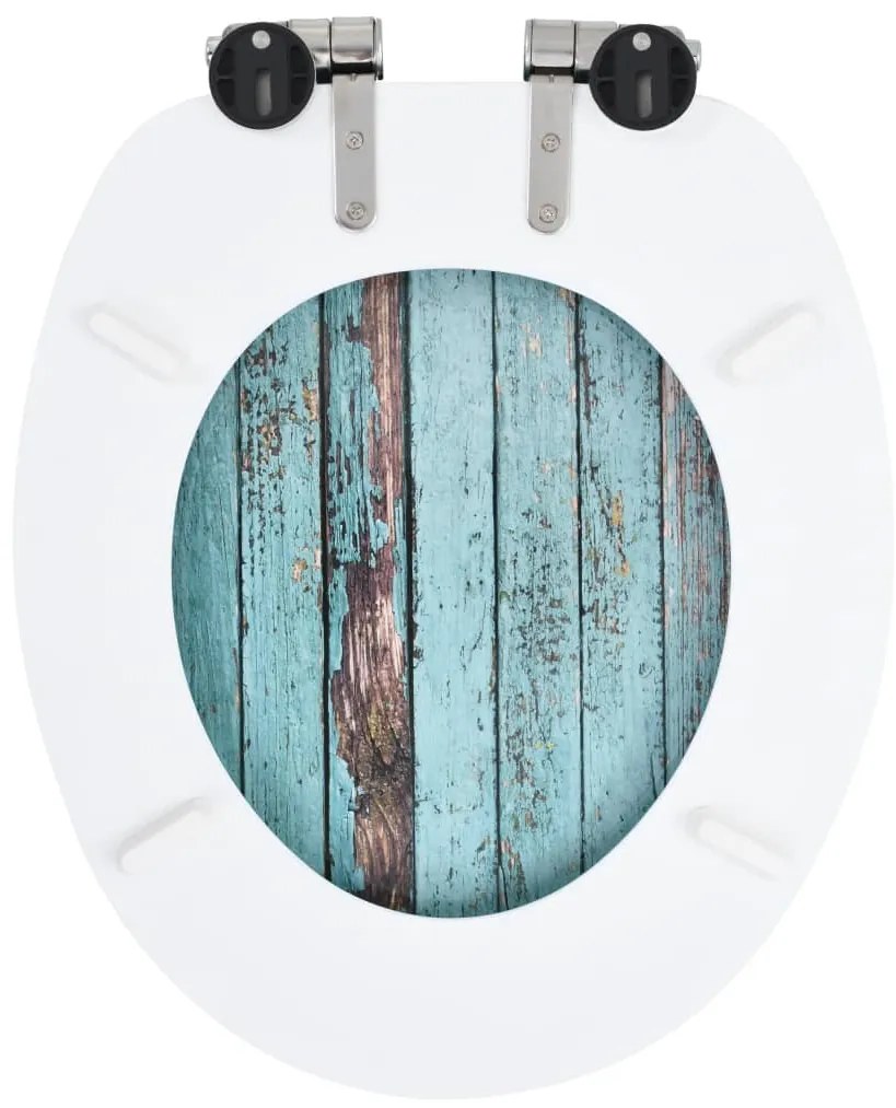 Assentos sanita 2 pcs c/ tampas fecho suave MDF design madeira