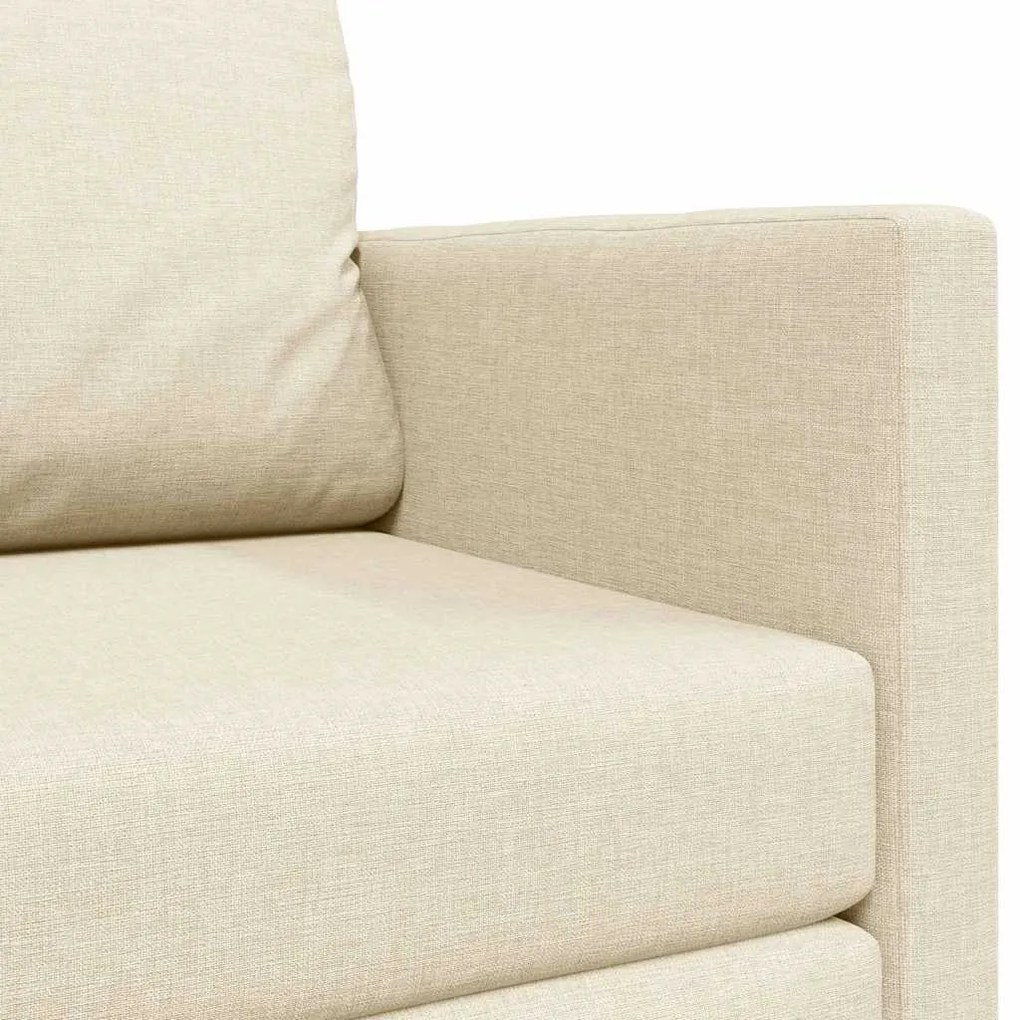 Sofá-Cama 2 em 1 Creme 124x71x78 cm Tecido