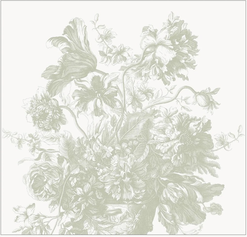 Papel de parede Engraved Flowes