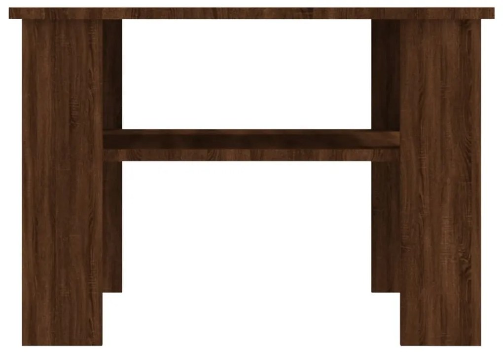 Mesa centro 60x60x42 cm derivados de madeira carvalho castanho