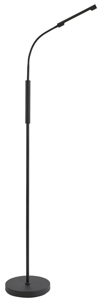 Candeeiro de Pé Moderno Preto Incl. LED Regulável em 3 Níveis Recarregável - Statler