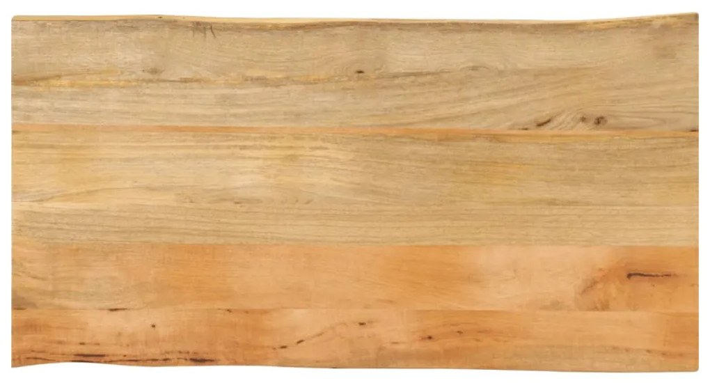Tampo de mesa c/ borda viva 110x60x2,5 cm mangueira maciça